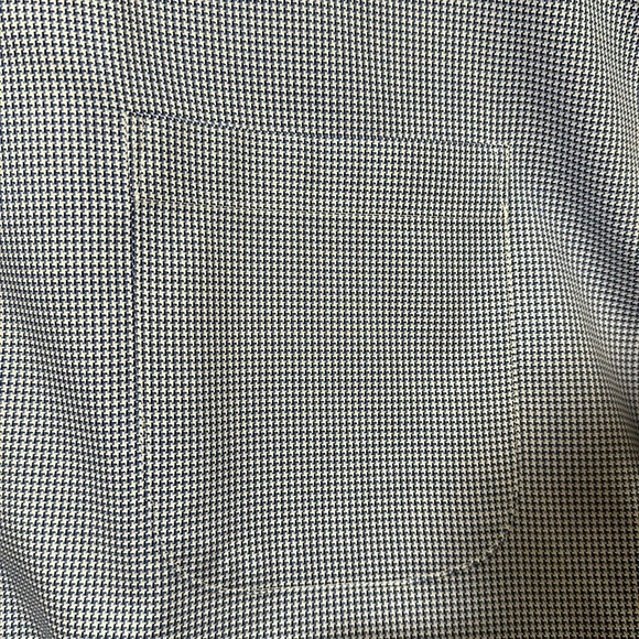 PETER MILLAR BLUE & WHITE LONG SLEEVE BUTTON UP COTTON SHIRT SIZE 17.5 LONG - Picture 3 of 7